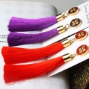 Orecchini da donna decorativi con frange J3196 7