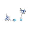 Orecchini in argento 925 per donne moderne Design delicato per l'uso quotidiano e eventi serali, accessori di qualità ed eleganti 3