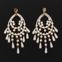 Orecchini pendenti da donna con perle G1300 3