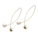 Orecchini pendenti da donna con perle G707 6