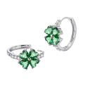 Orecchini quadrifoglio in argento 925 per donne Simbolo di fortuna e energia positiva Design delicato per ogni giorno 3