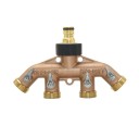 Ορείχαλκος τετραπλός διανομέας για βρύση 3