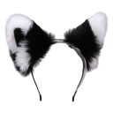 Oreilles de chat en serre-tête Oreilles de chat en peluche en serre-tête Accessoire de cosplay Serre-têtes pour filles pour Halloween 4