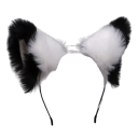 Oreilles de chat en serre-tête Oreilles de chat en peluche en serre-tête Accessoire de cosplay Serre-têtes pour filles pour Halloween 5