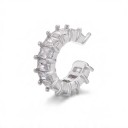Ørering uden piercing 1 stk Ear cuff med zirkoner 16 mm C-formet manchet Glitrende klipsørering til brusk 4