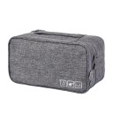 Organisateur de voyage pour soutiens-gorge et lingerie Trousse zippée avec poches sur le couvercle Rangement clair du linge dans la valise 13