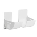 Organisateur en plastique autocollant Boîte de rangement pour sacs poubelle Distributeur pratique pour la cuisine de sacs poubelle Installation simple 1 paire 1