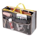 Organiseur de sac à main pour cosmétiques et petits objets Pochette de voyage avec poignées et zip Beaucoup de poches et de compartiments 7