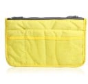 Organiseur de sac à main pour cosmétiques et petits objets Pochette de voyage avec poignées et zip Beaucoup de poches et de compartiments 17