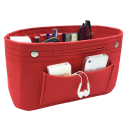 Organiseur pour femmes pour sac à main et sac de voyage avec poches 24×15×8 cm insert en feutre pour un rangement clair des cosmétiques 3