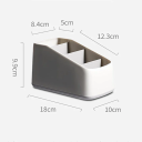Organizador con 4 compartimentos 18 x 10 x 9,9 cm Caja de plástico práctica de ABS Organizador de almacenamiento para suministros de oficina y cosméticos 3