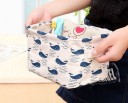 Organizador de almacenamiento de algodón para ropa interior y juguetes Caja de tela con estampado y asas para transportar Revestimiento impermeable 14