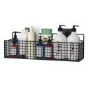 Organizador de baño 23x11x12 cm Estante de almacenamiento de pared autoadhesivo Sin taladros Soporte de plástico para artículos de tocador Soporte 6