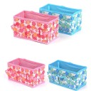 Organizador de cosméticos com flores 1