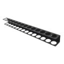 Organizador de pared metálico para destornilladores y alicates 40 x 4 cm soporte de almacenamiento con 14 agujeros para taller garaje y mesa 1