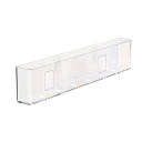 Organizador de pared transparente para libros 25 x 15 x 10 cm Autoadhesivo sin perforación Soporte de PET para pared Estante de almacenamiento para libros y revistas 1