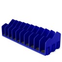 Organizador de pinzas soporte de plástico con base de goma Soporte para diez pinzas organizador para el taller cajones o caja de herramientas 6