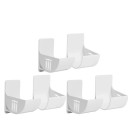 Organizador de plástico adhesivo para bolsas de basura, bandeja práctica para cocina y baño, fácil de instalar, 3 pares 1