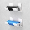 Organizador de plástico adhesivo para bolsas de basura, bandeja práctica para cocina y baño, fácil de instalar, 3 pares 3