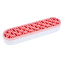 Organizador de silicona para brochas 21 × 5 × 3,5 cm soporte lavable para brochas de cosméticos pinzas y herramientas de maquillaje 5