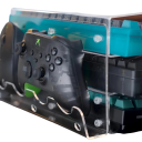 Organizador de teclado e rato de três níveis 178 x 267 x 155 mm com espaço de armazenamento, acrílico, leve 6