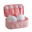 Organizador de viaje para sujetadores y ropa interior Estuche con cremallera y bolsillos en la tapa Almacenamiento ordenado de la ropa en la maleta 9