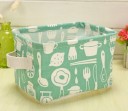 Organizator de depozitare din bumbac pentru lenjerie intimă și jucării Cutie din material textil cu imprimeu și mâner pentru transport Acoperire 8