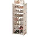 Organizator de pantofi multistrat reglabil Suport practic cu 8 rafturi care economisesc spațiu Design modern Dimensiuni 107x42x26 cm 2