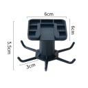 Organizator rotativ pentru ustensile de bucătărie 6 x 5.5 cm autocolant fără găurire cârlig suspendat suport 360° sub dulap 7