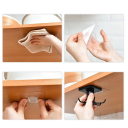 Organizator rotativ pentru ustensile de bucătărie 6 x 5.5 cm autocolant fără găurire cârlig suspendat suport 360° sub dulap 8