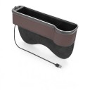 Organizér do mezery mezi sedadlem a konzolí Strana spolujezdce LED podsvícení 2x USB Držák nápojů 28,5 x 7 x 18,5 cm 2