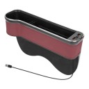Organizer for the Gap Between the Seat and Console Driver's Side LED Lighting 2x USB Cup Holder 28.5 x 7 x 18.5 cm 4