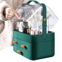Organizér na kosmetiku prachotěsný se šuplíky 26,5 × 18,2 × 34,7 cm úložný box na make-up a kosmetické produkty 2