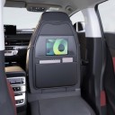 Organizér na opěradlo auta s průhlednou kapsou na tablet Úložná taška na sedadlo 59 x 42,5 cm PU kůže Černý Ochrana proti kopání 2