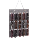 Organizzatore da parete pieghevole per occhiali 50 x 40 cm 15 tasche Supporto verticale per occhiali Sistema di stoccaggio per la casa 4