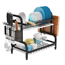 Organizzatore per stoviglie Scolapiatti Organizzatore da cucina Supporto per stoviglie 43 x 39 x 23,5 cm 2