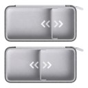 Organizzatore rigido per elettronica 220 x 110 x 60 mm Oxford 900D Separatore scorrevole Tasca con zip Per powerbank e cavi 2