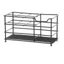 Οργανωτής επιτραπέζιος για οδοντόβουρτσες και καλλυντικά από ανοξείδωτο χάλυβα 18,7 x 10,2 εκ. Ελεύθερος επιτραπέζιος κάτοχος μπάνιου με ξεχωριστούς χώρους 1