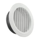 Orificiu de ventilație rotund 200 mm 241x70x185 mm Grilaj din plastic ajustabil ABS Capac lamelar pentru perete și tavan Capac de ventilație rezistent 1