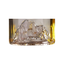 Original kristallglas 200 ml 73 x 70 x 68 mm Sandblästrad motiv av berget Fuji på botten Whisky- och teglas elegant present 2