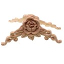 Ornamento de madeira com rosa 2