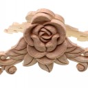 Ornamento in legno con rosa 3