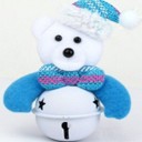 Ornement de Noël avec clochette 2 pcs 4