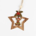 Ornement de Noël en bois 4 pièces 7