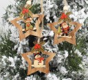 Ornement de Noël en bois 4 pièces 2