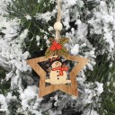 Ornement de Noël en bois 4 pièces 4
