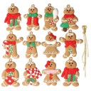 Ornement de Noël en pain d'épice 12 pcs 4