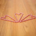 Ornement de Noël sucette en plastique 6 pcs 4
