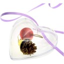 Ornement de Noël transparent en forme de cœur 10 pcs 1