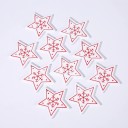 Ornements de Noël en bois 10 pcs C585 17